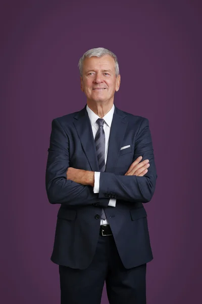 Lawyer with arms crossed standing — Stok fotoğraf