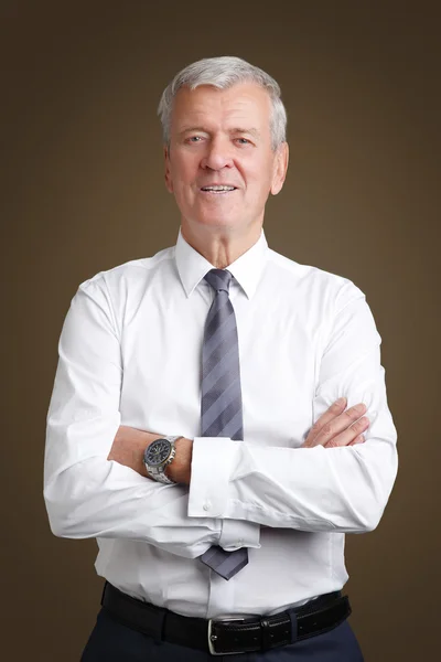 Businessman wearing shirt and tie — Stok fotoğraf