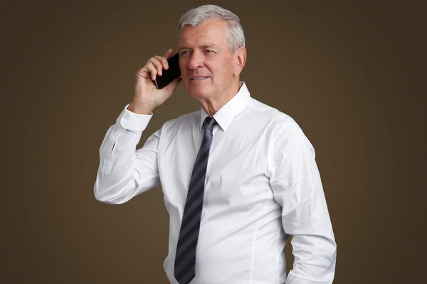 Businessman manking call — Φωτογραφία Αρχείου