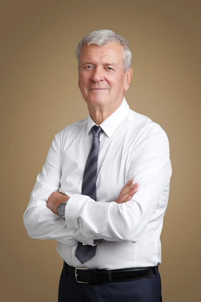 Manager with arms crossed standing — Stock Photo, Image