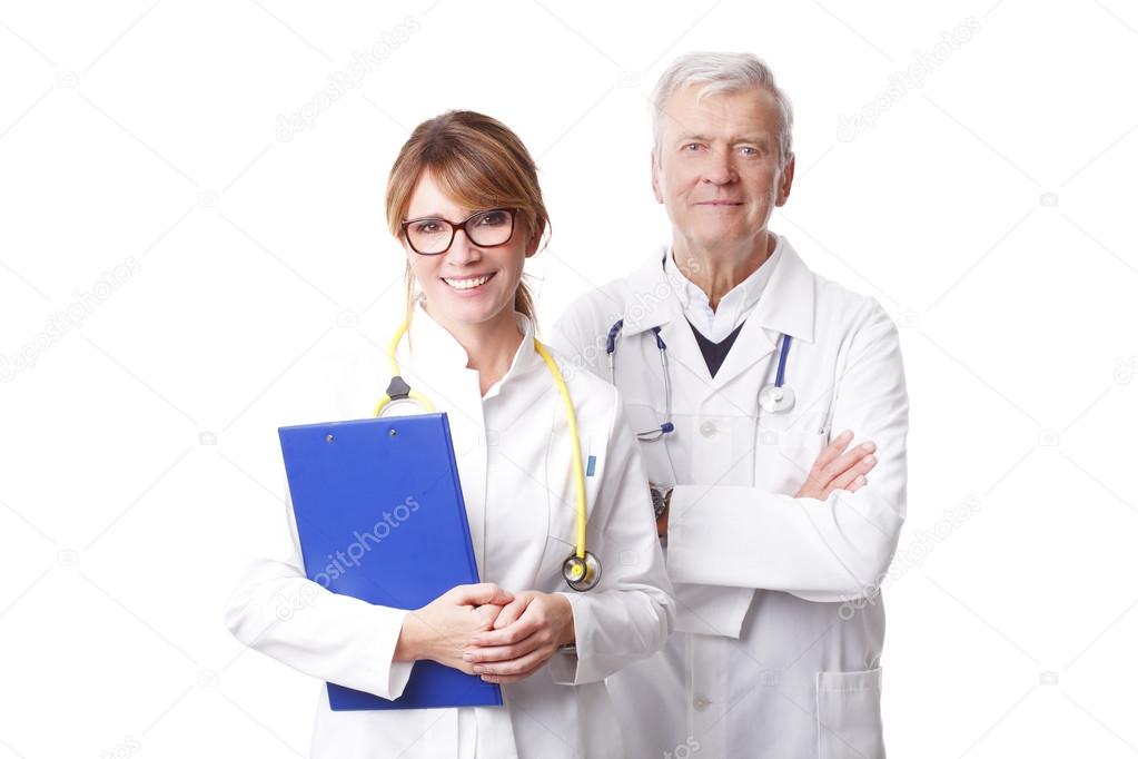 doctor standing with senior specitalist