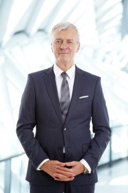 financial director standing at office