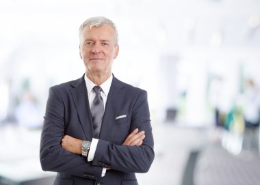 financial director standing at office