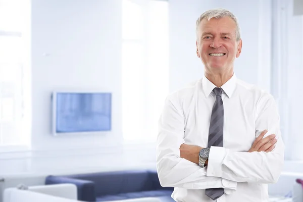 Financial director with arms crossed — Stockfoto