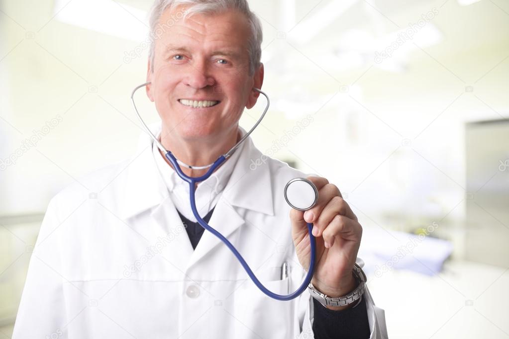 doctor holding a stethoscope