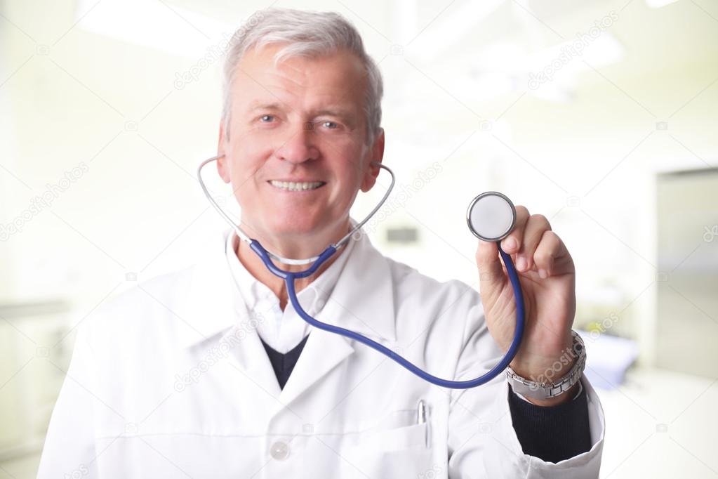 doctor holding a stethoscope
