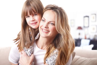 beautiful mother sitting