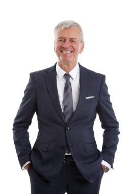 old businessman standing