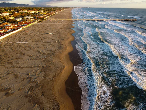 Forte dei Marmi 'nin hava görüntüsü — Stok fotoğraf