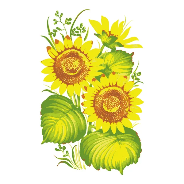 Sonnenblumen — Stockvektor