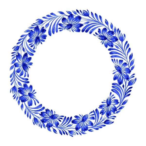 Floral cirkel — Stockvector