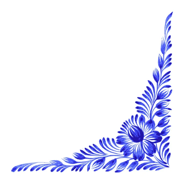 Canto floral decorativo — Vetor de Stock