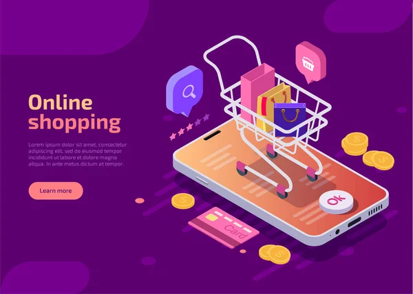 Isometric online alışveriş
