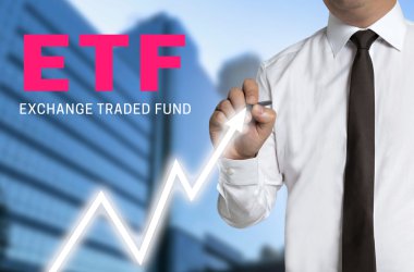 ETF tüccar piyasa fiyatı dokunmatik ekranda çizer.