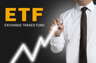 ETF tüccar piyasa fiyatı dokunmatik ekranda çizer.