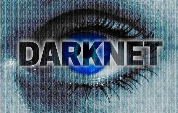 Darknet szem néz viewer koncepció háttér — Stock Fotó