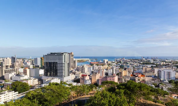 Port Louis Skyline capital of Mauritius by day