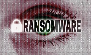 ransomware göz Görüntüleyicisi kavramı görünüyor