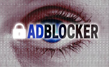 adblocker göz Görüntüleyicisi kavramı görünüyor