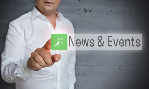 news and events browser is operated by man concept