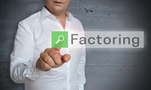 Factoring browser wordt geëxploiteerd door man concept — Stockfoto