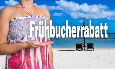 fruehbucherrabatt (içinde Alman erken rezervasyon indirimi) kavramı ön