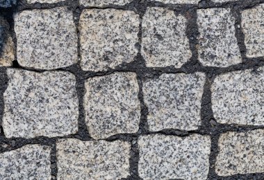 ayrıntılı bir Caddesi'nin cobblestones.