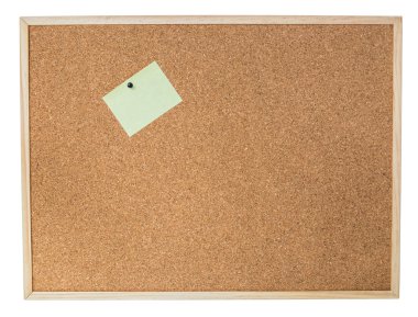 Cork sarı yapışkan not ile yapılan duvar