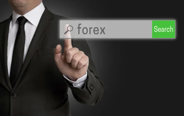 Forex internet böngésző üzletember által üzemeltetett — Stock Fotó