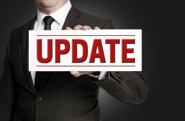 Güncelleştirmeyi Kullanim sartlarini işareti işadamı tarafından düzenlenmektedir