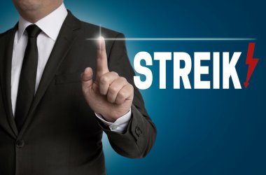 streik dokunmatik ekran işadamı kavramı tarafından işletilmektedir