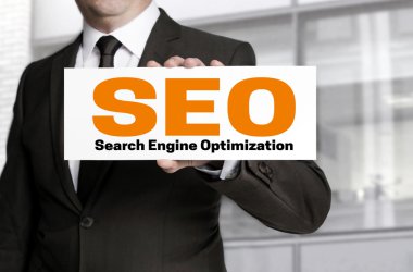 SEO işareti işadamı kavramı tarafından düzenlenmektedir