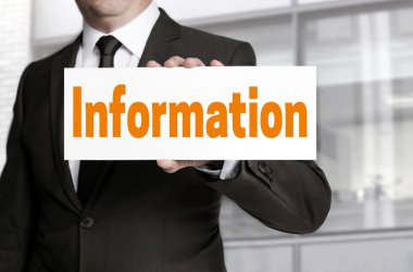 Bilgi işareti işadamı kavramı tarafından düzenlenmektedir
