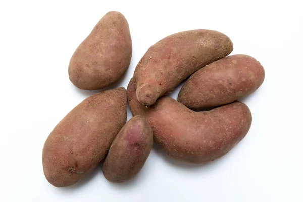Potatoes on white background concept — Stock Photo, Image