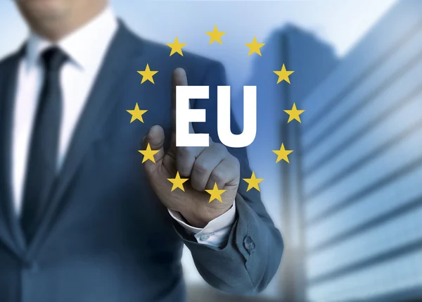 EU European Union touchscreen concept — Stock Photo, Image