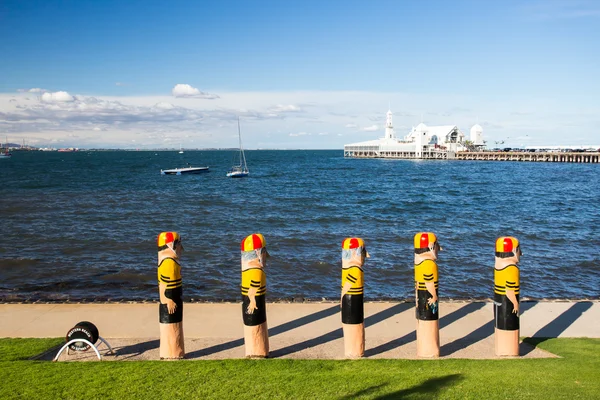 Geelong Waterfront in estate — Foto Stock