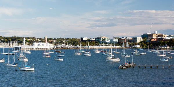 Geelong Waterfront and CBD — Stock Photo, Image
