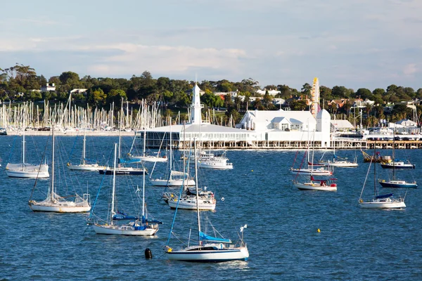 Geelong Waterfront y CBD — Foto de Stock