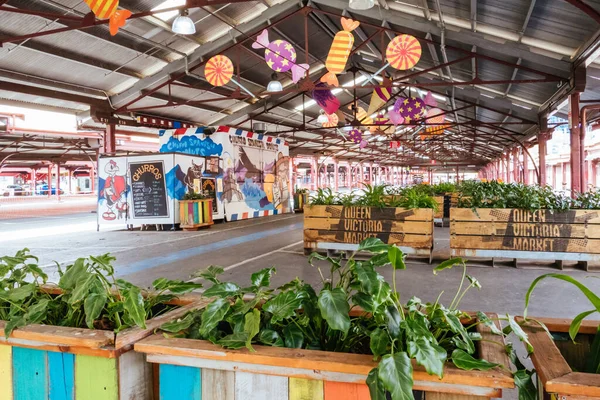 Quiet Queen Vic Market during the Coronavirus Pandemic — Stock Photo, Image