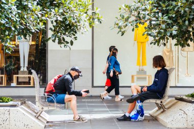 Bourke St Mall Coronavirus salgını sırasında yeniden açıldı
