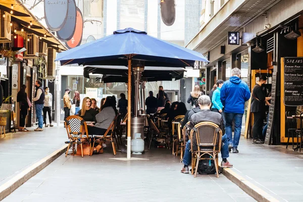 Degraves St reabre durante la pandemia del Coronavirus — Foto de Stock