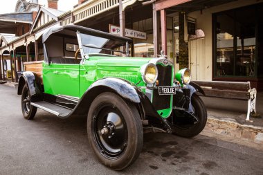 Maldon Avustralya 'da klasik araba.