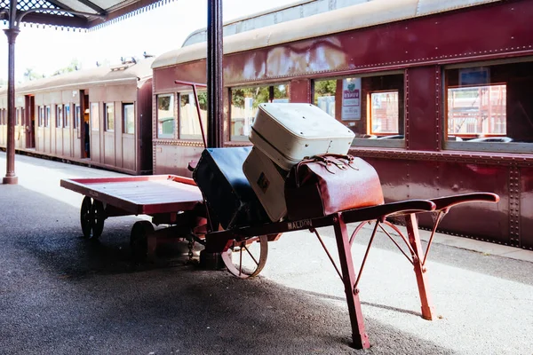 Maldon tågstation i Victoria Australien — Stockfoto