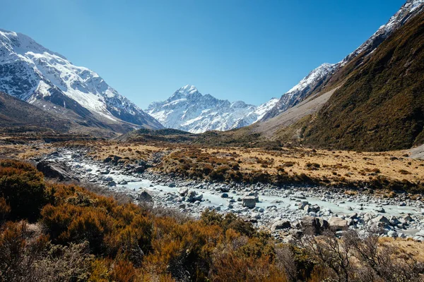 Hooker Valley Track am Mt Cook in Neuseeland — Stockfoto