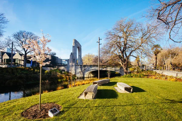 River Avon Views in Christchurch New Zealand — Stock Photo, Image