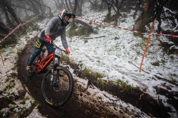 Victorian Downhill Series Mt Buller - Prática — Fotografia de Stock