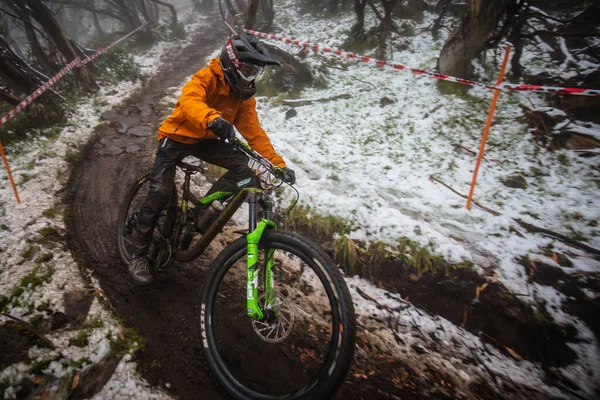 Victorian Downhill Series Mt Buller - Prática — Fotografia de Stock