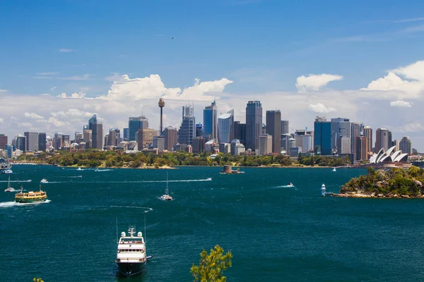 Port de Sydney depuis le zoo de Taronga en Australie — Photo