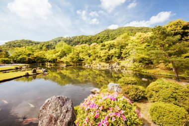 Tenryu-ji Bahçesi ve Kyoto Tapınağı Japonya