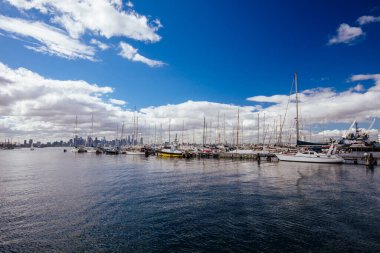 Melbourne Avustralya 'daki Williamstown Rıhtımı